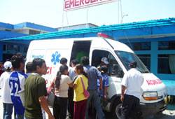 movil-hospy Fue trasladado a emergencia del Hospital de Huaral
