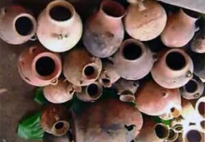 Piezas cerámicas de Chancay.