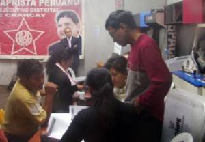 conteo durante el conteó de votos.