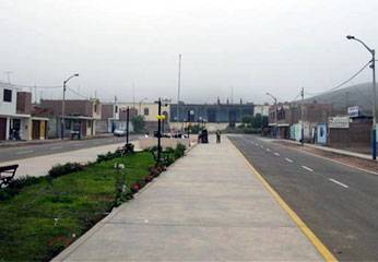 pasamayo Calles asfaltadas de centro poblado Pasamayo.