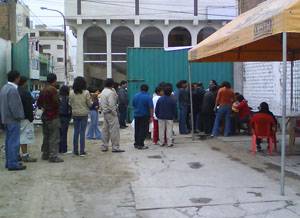 No se hizó esperar el apoyo de la población huaralina