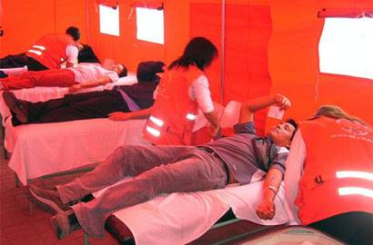 donacion-de-sangre Donación voluntaria de sangre.
